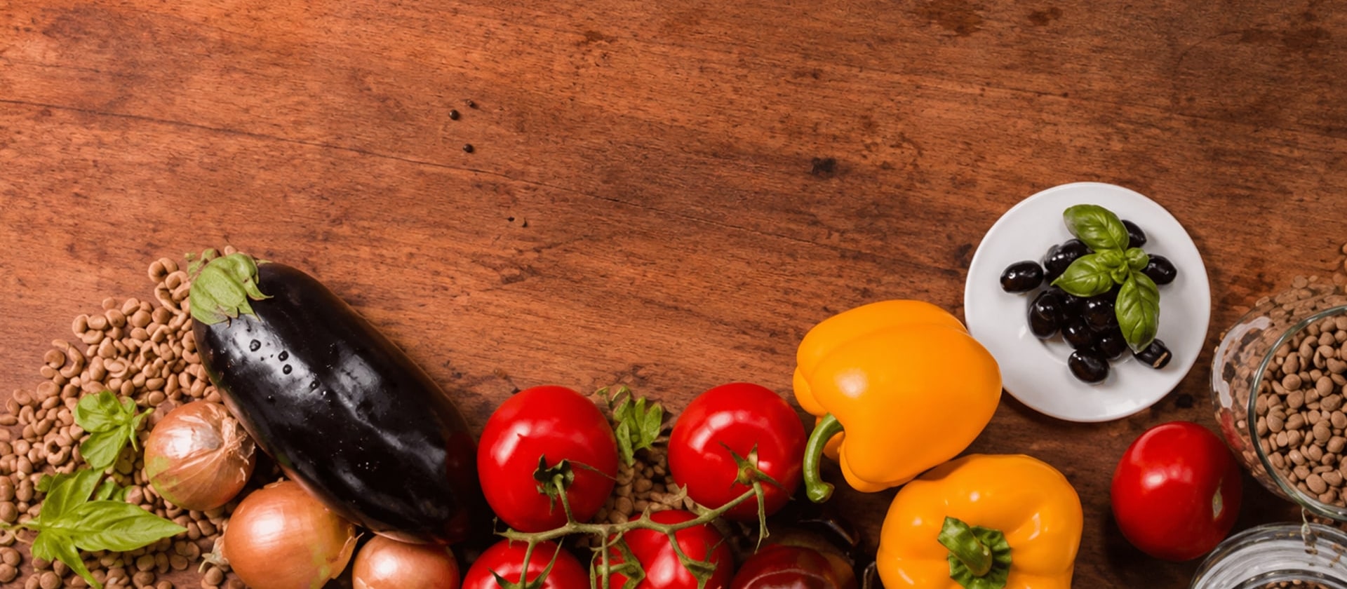 Verdure e legumi mediterranei